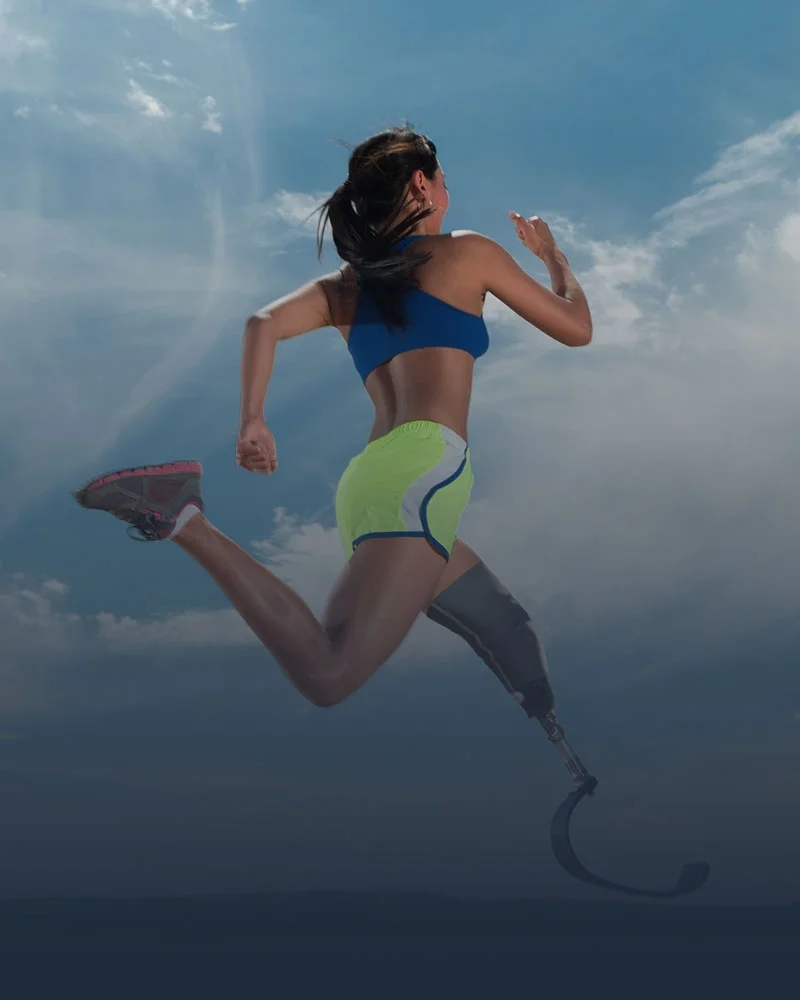 Advanced prosthetic limb, Rebuilt Clinic full body mobility